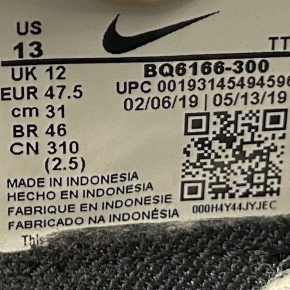 Nike React Element 55 BQ6166-300 Men’s Size 13 Ocean Cube Athletic Running Shoes main image 8